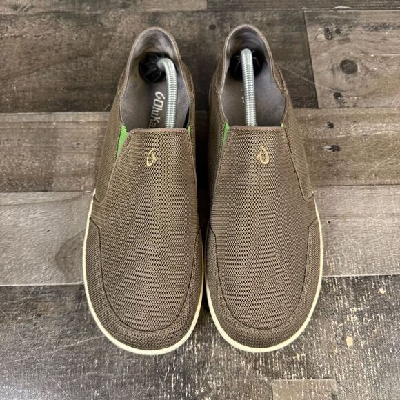 Olukai Nohea Mesh Slip On Shoes Mens 10 Brown  Loafers Sneakers Comfort